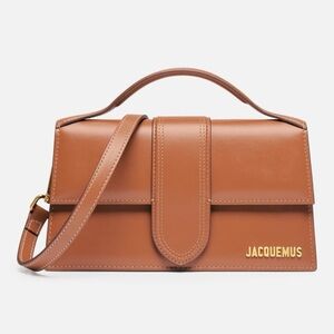 Jacquemus Large Bambino Leather Crossbody Flap Bag